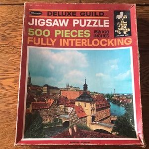 Vtg Deluxe Guild Puzzle 500 pc jigsaw in box